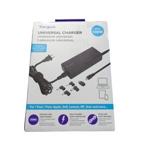 Z1O Targus Universal USB-C Charger Kit Compatible‎ "Some" Laptops, Black